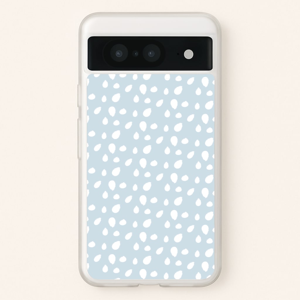 Pastel Blue Dots - Pattern Phone Case for Google Pixel 8