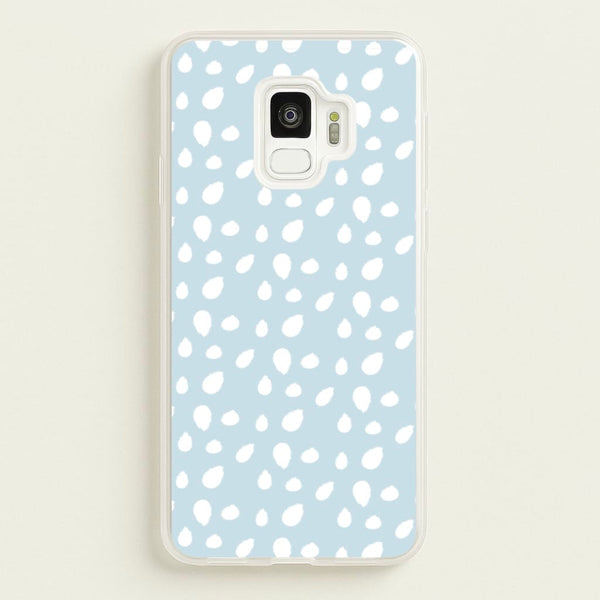 Pastel Blue Dots - Pattern Phone Case for Galaxy S9