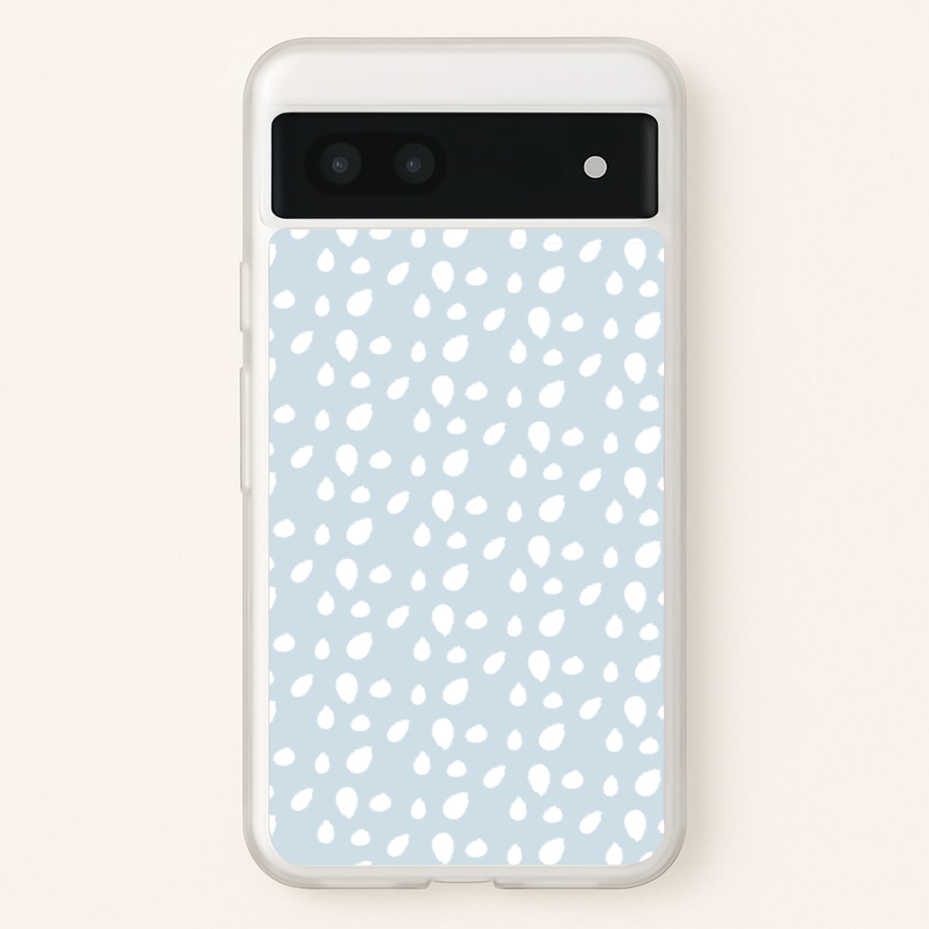 Pastel Blue Dots - Pattern Phone Case for Google Pixel 6a