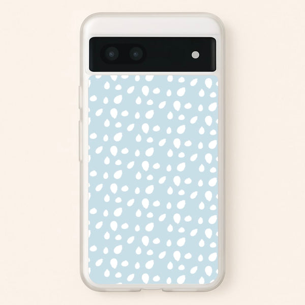 Pastel Blue Dots - Pattern Phone Case for Google Pixel 6a
