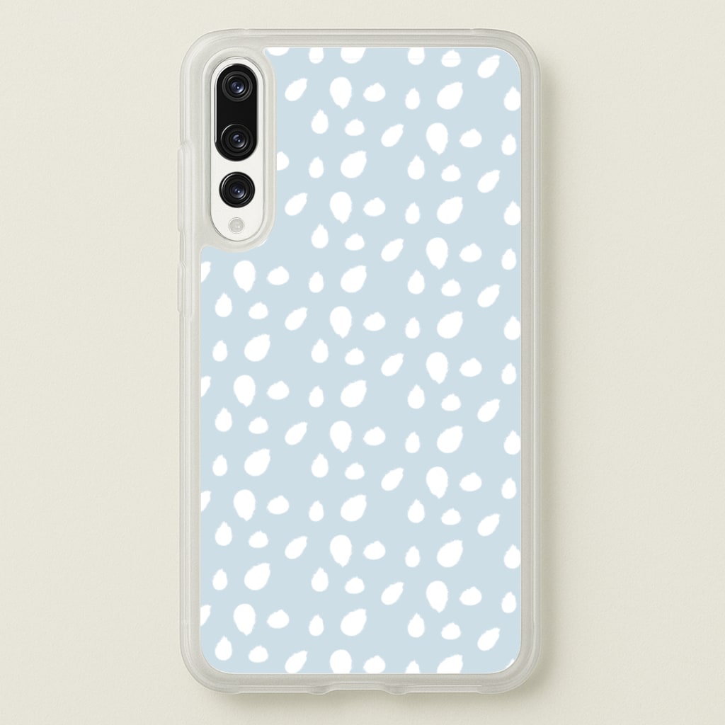 Pastel Blue Dots - Pattern Phone Case for Huawei P20 Pro