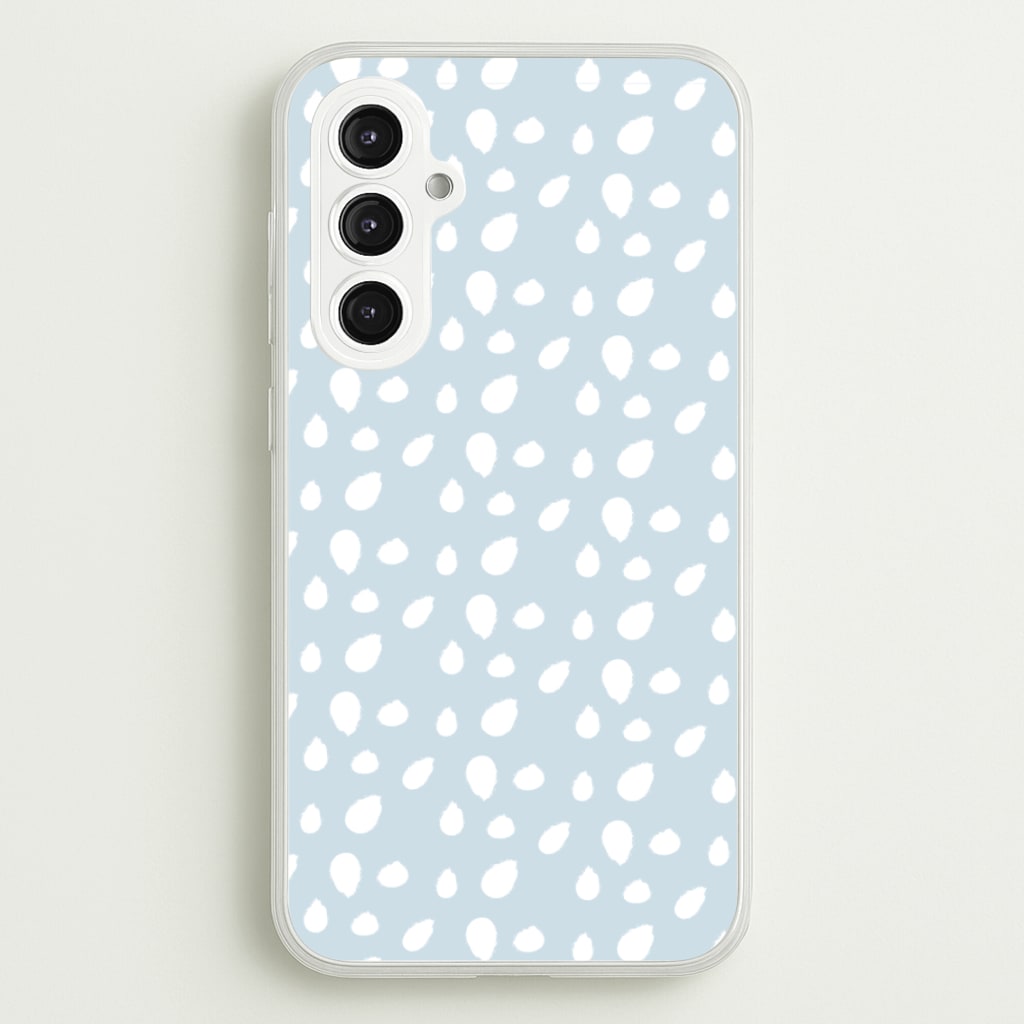 Pastel Blue Dots - Pattern Phone Case for Galaxy S23FE