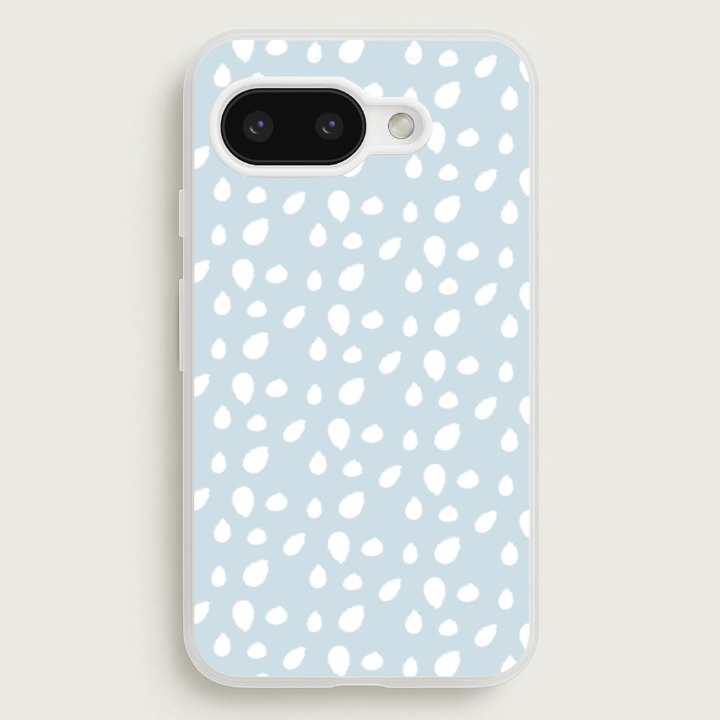 Pastel Blue Dots - Pattern Phone Case for Google Pixel 9a