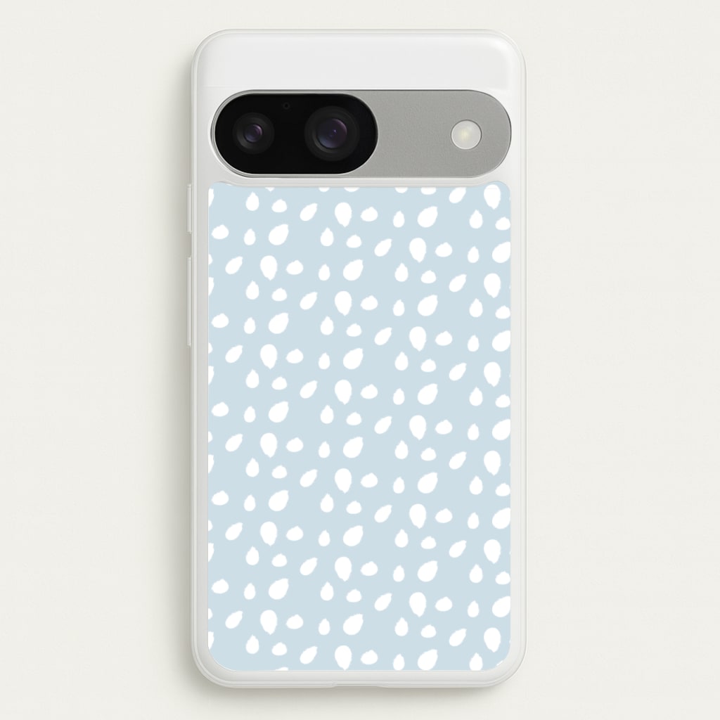 Pastel Blue Dots - Pattern Phone Case for Google Pixel 9 / 9 Pro