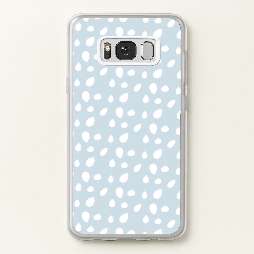 Pastel Blue Dots - Pattern Phone Case for Galaxy S8 Plus