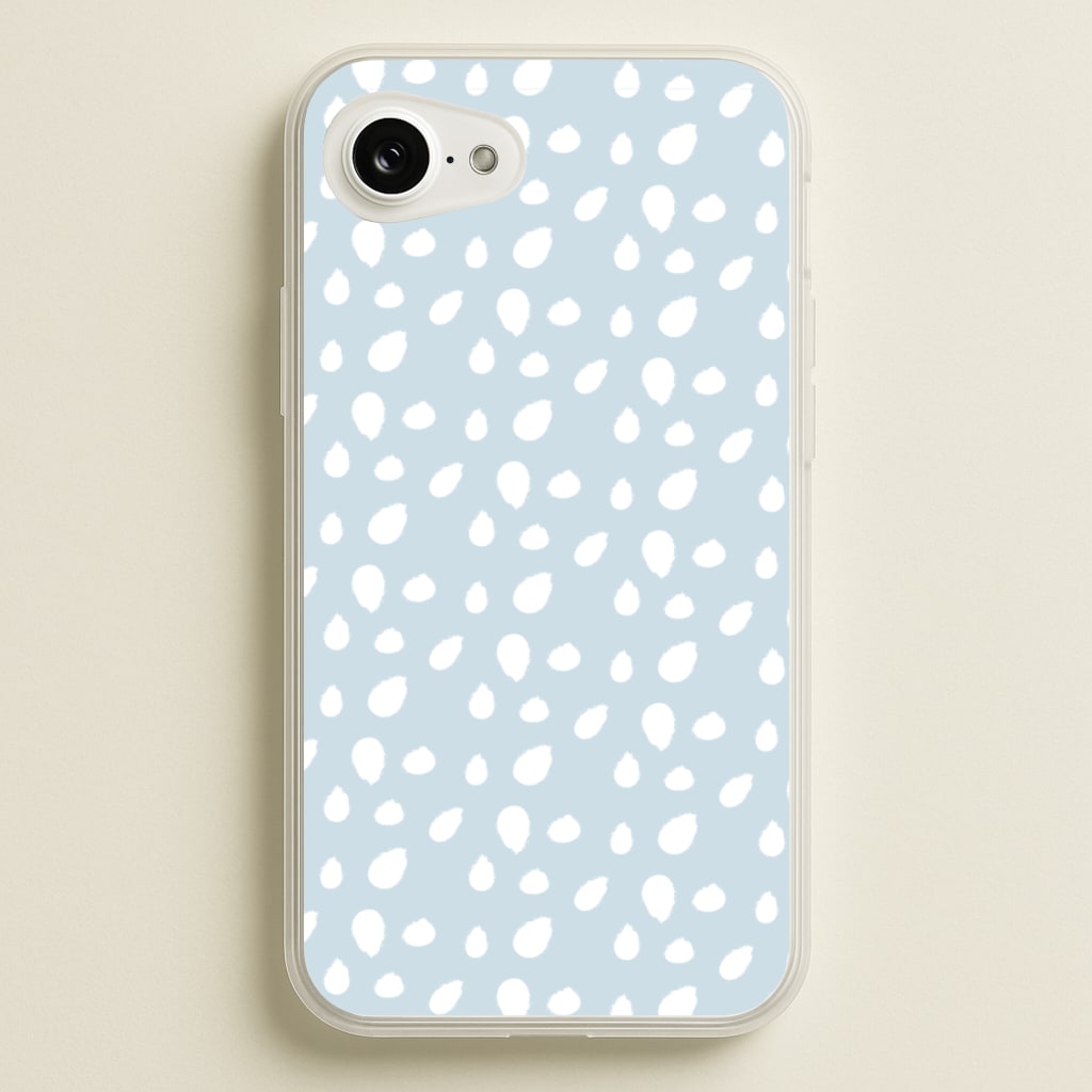 Pastel Blue Dots - Pattern Phone Case for iPhone 16e