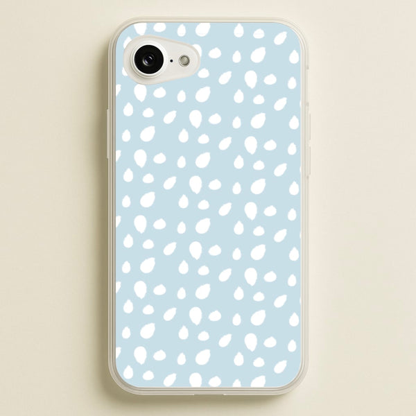 Pastel Blue Dots - Pattern Phone Case for iPhone 16e