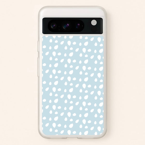 Pastel Blue Dots - Pattern Phone Case for Google Pixel 8 Pro