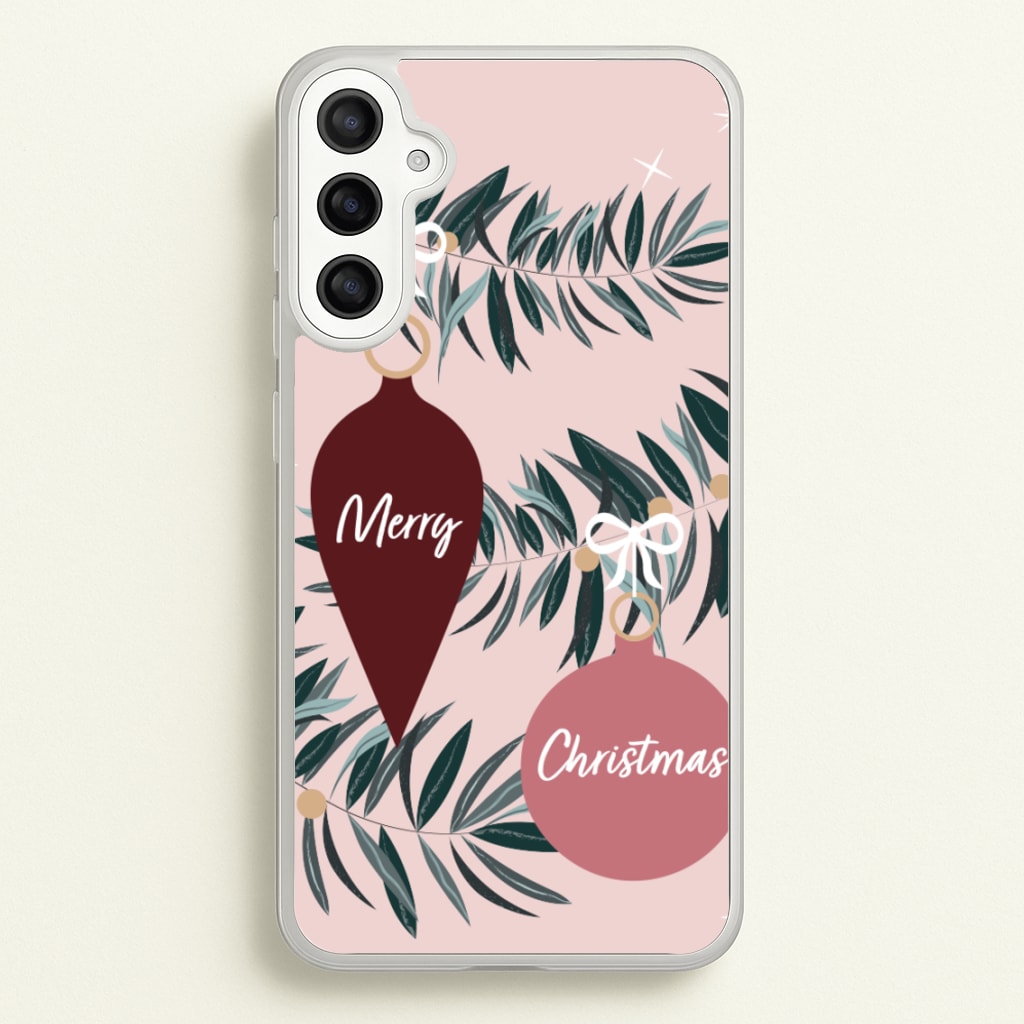 Merry Christmas - Christmas Phone Case for Galaxy A34