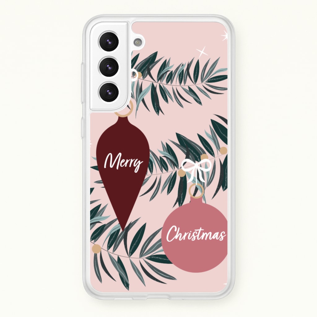 Merry Christmas - Christmas Phone Case for Galaxy S22