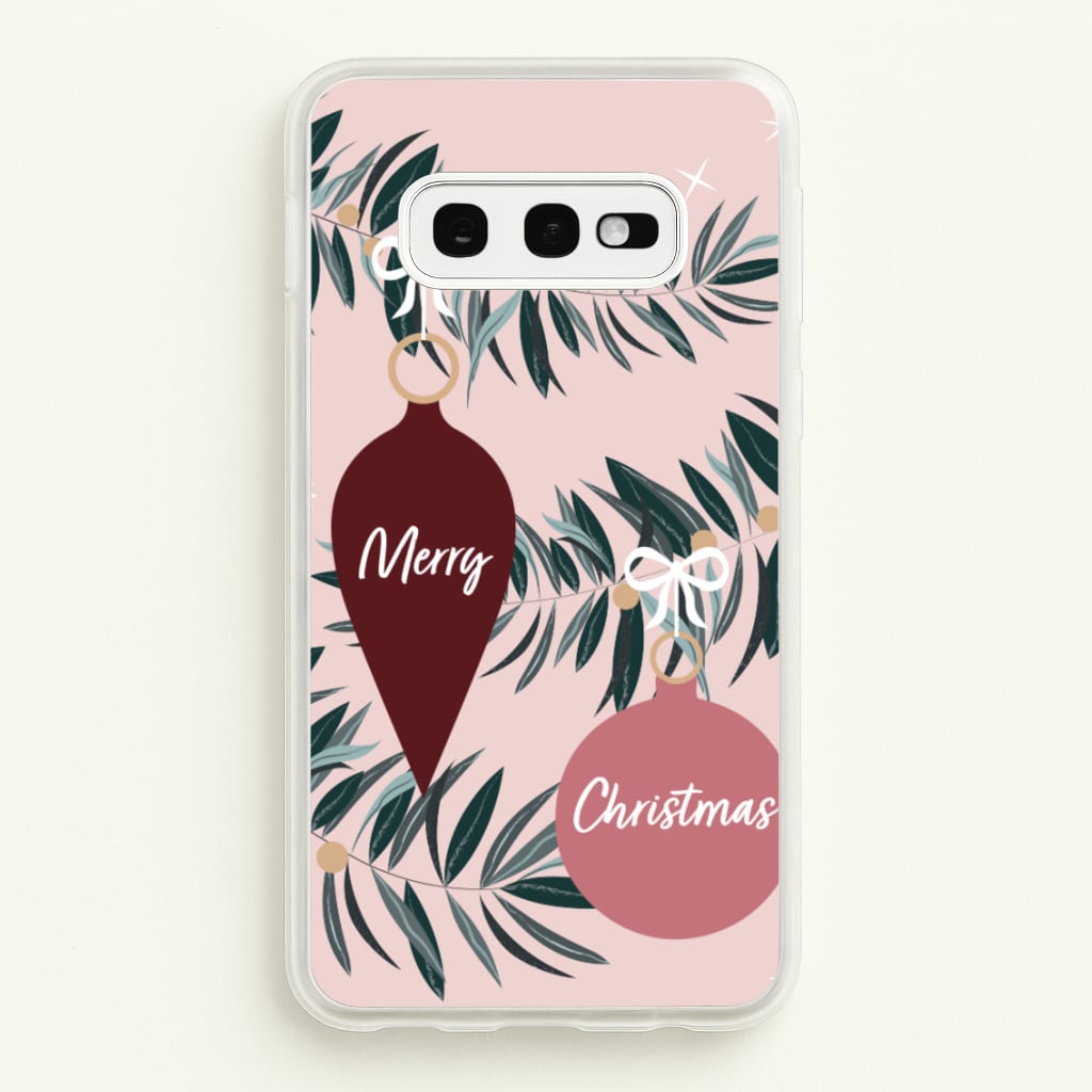 Merry Christmas - Christmas Phone Case for Galaxy S10e
