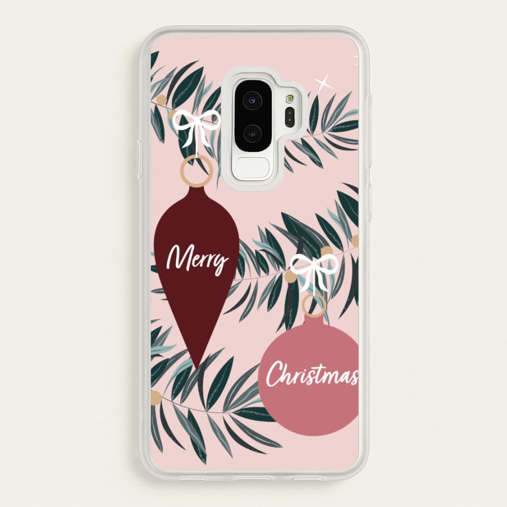 Merry Christmas - Christmas Phone Case for Galaxy S9 Plus