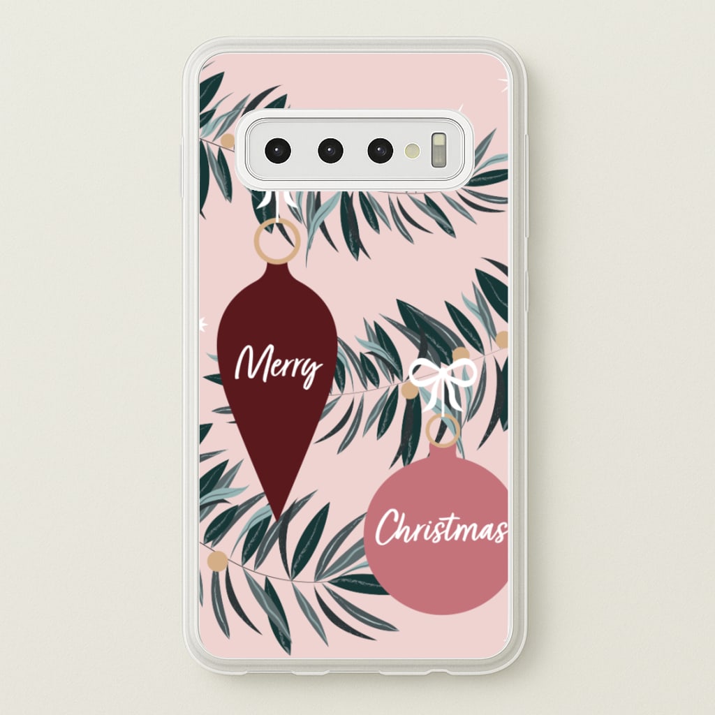Merry Christmas - Christmas Phone Case for Galaxy S10