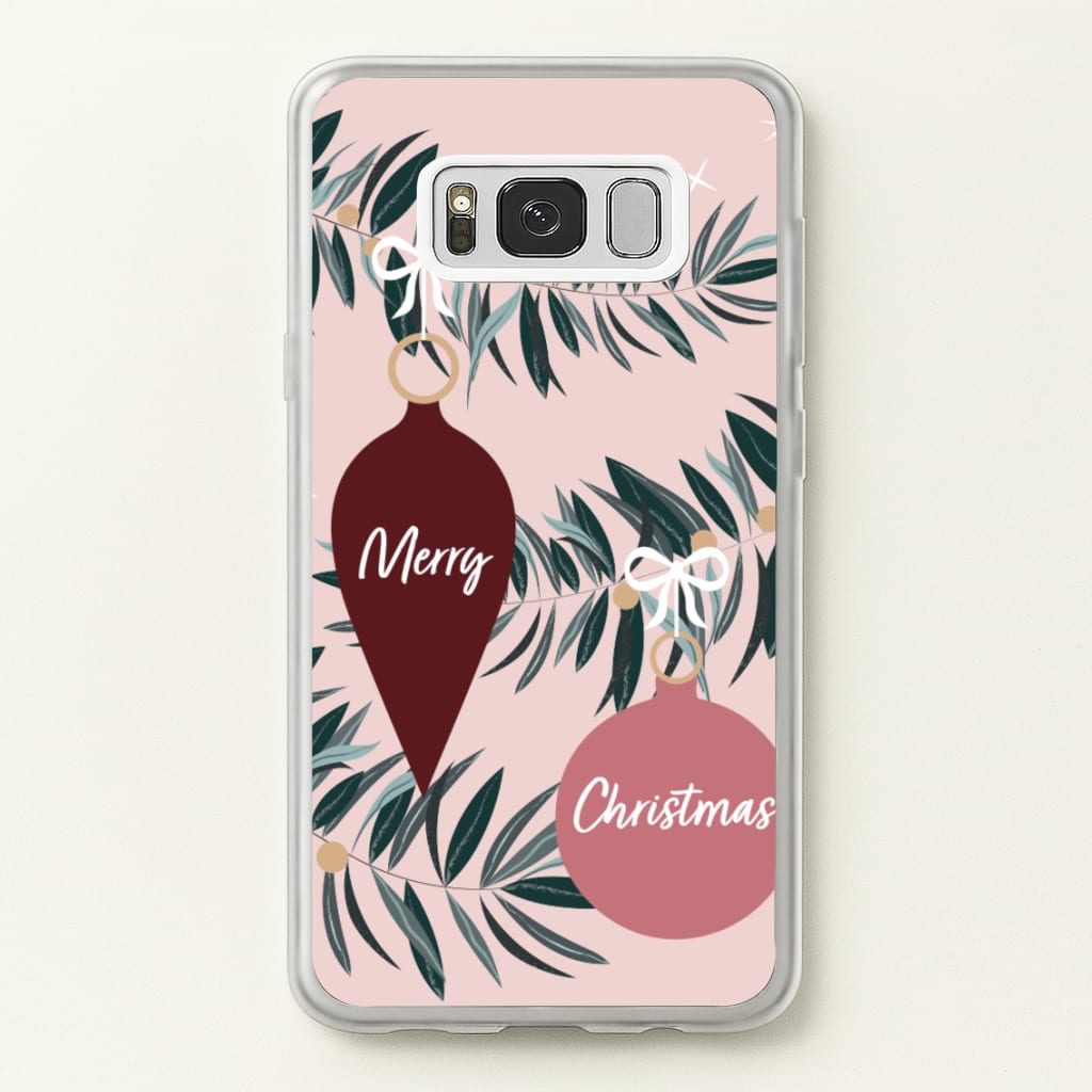 Merry Christmas - Christmas Phone Case for Galaxy S8 Plus