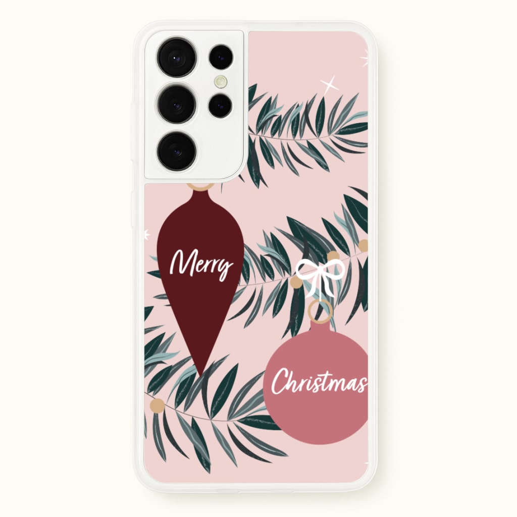Merry Christmas - Christmas Phone Case for Galaxy S21 Ultra
