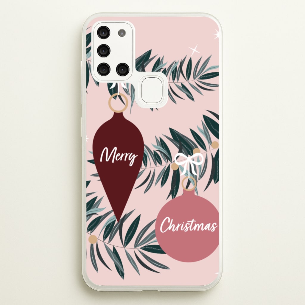 Merry Christmas - Christmas Phone Case for Galaxy A21s