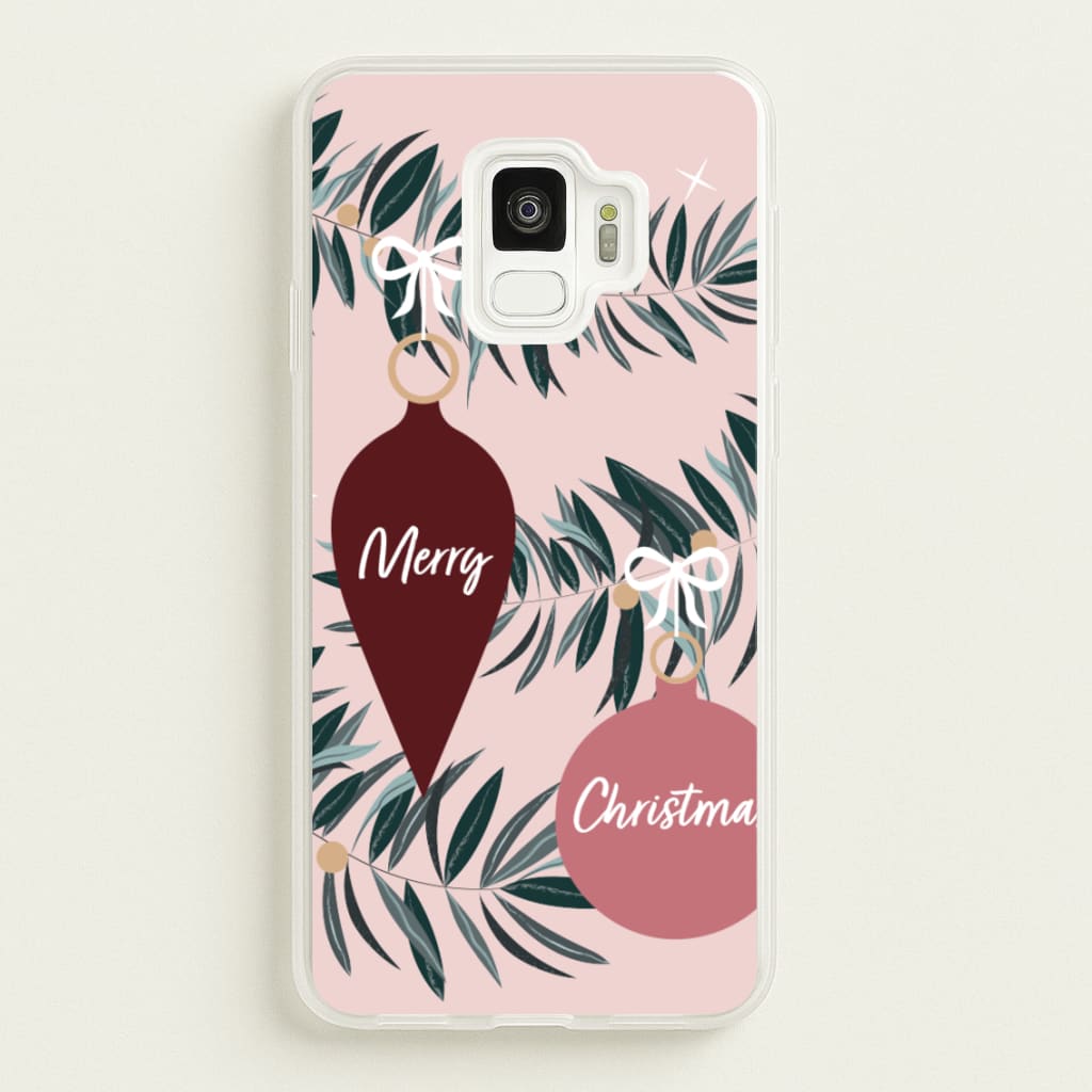 Merry Christmas - Christmas Phone Case for Galaxy S9