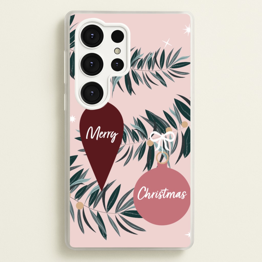 Merry Christmas - Christmas Phone Case for Galaxy S25 Ultra