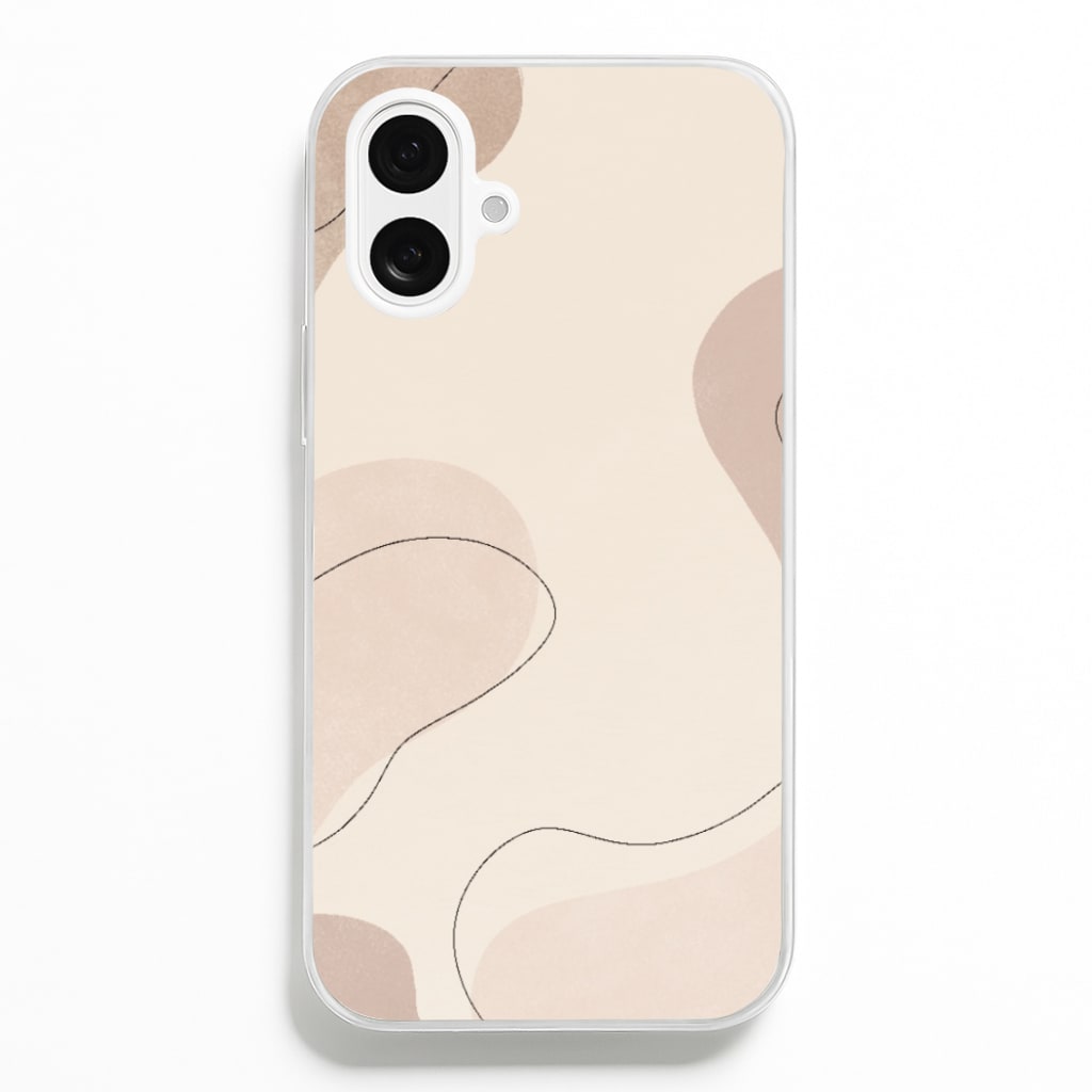 Abstract Beige - Patterns Phone Case for iPhone 16 Plus