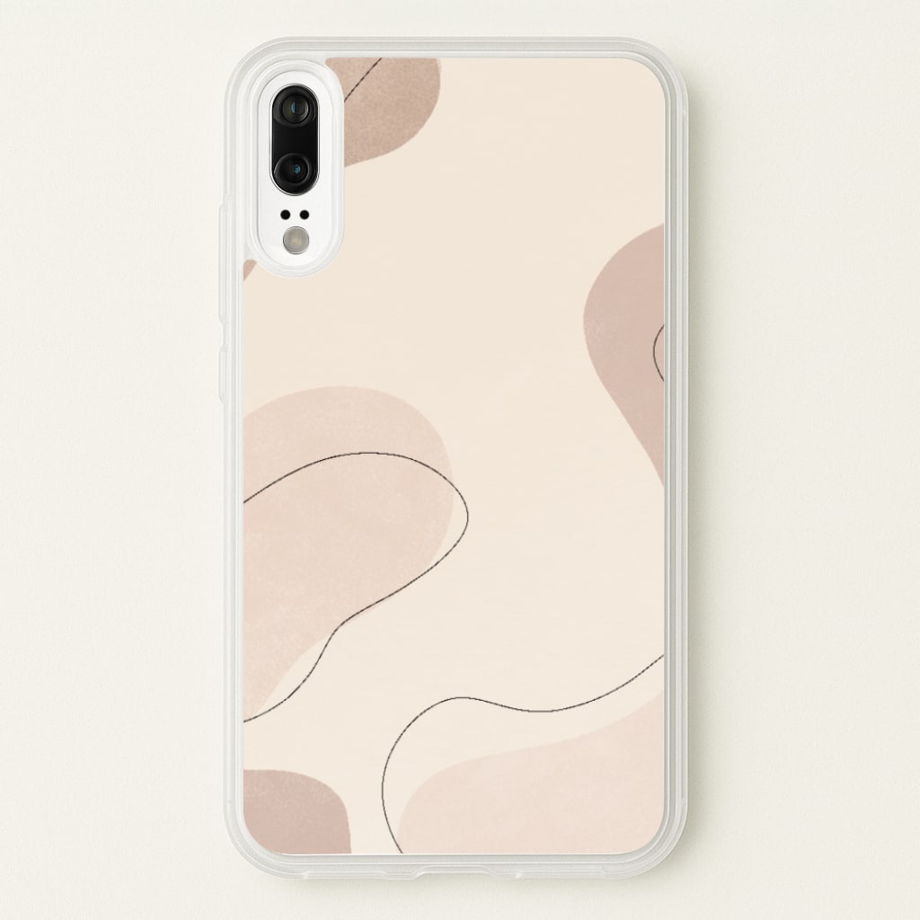 Abstract Beige - Patterns Phone Case for Huawei P20