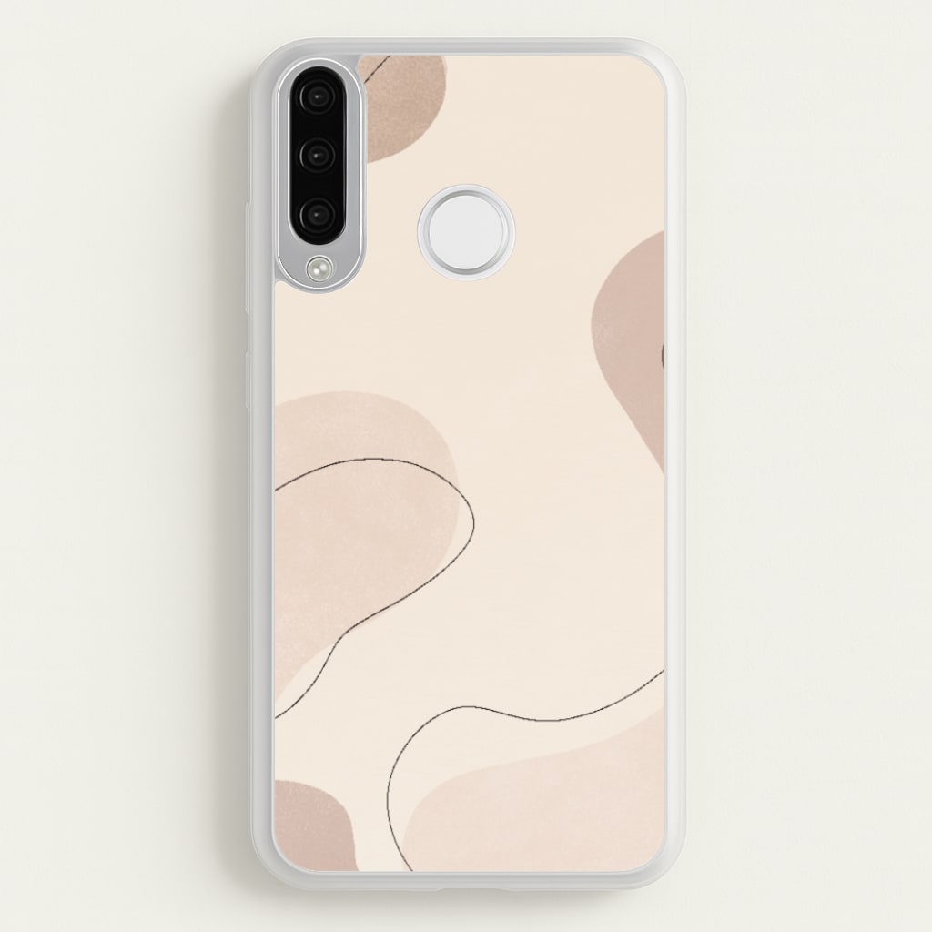 Abstract Beige - Patterns Phone Case for Huawei P30 Lite
