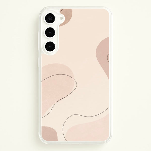 Abstract Beige - Patterns Phone Case for Galaxy S23