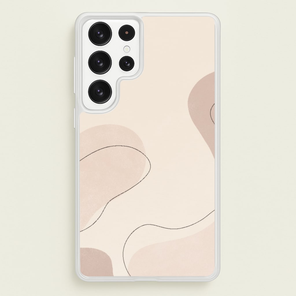 Abstract Beige - Patterns Phone Case for Galaxy S22 Ultra