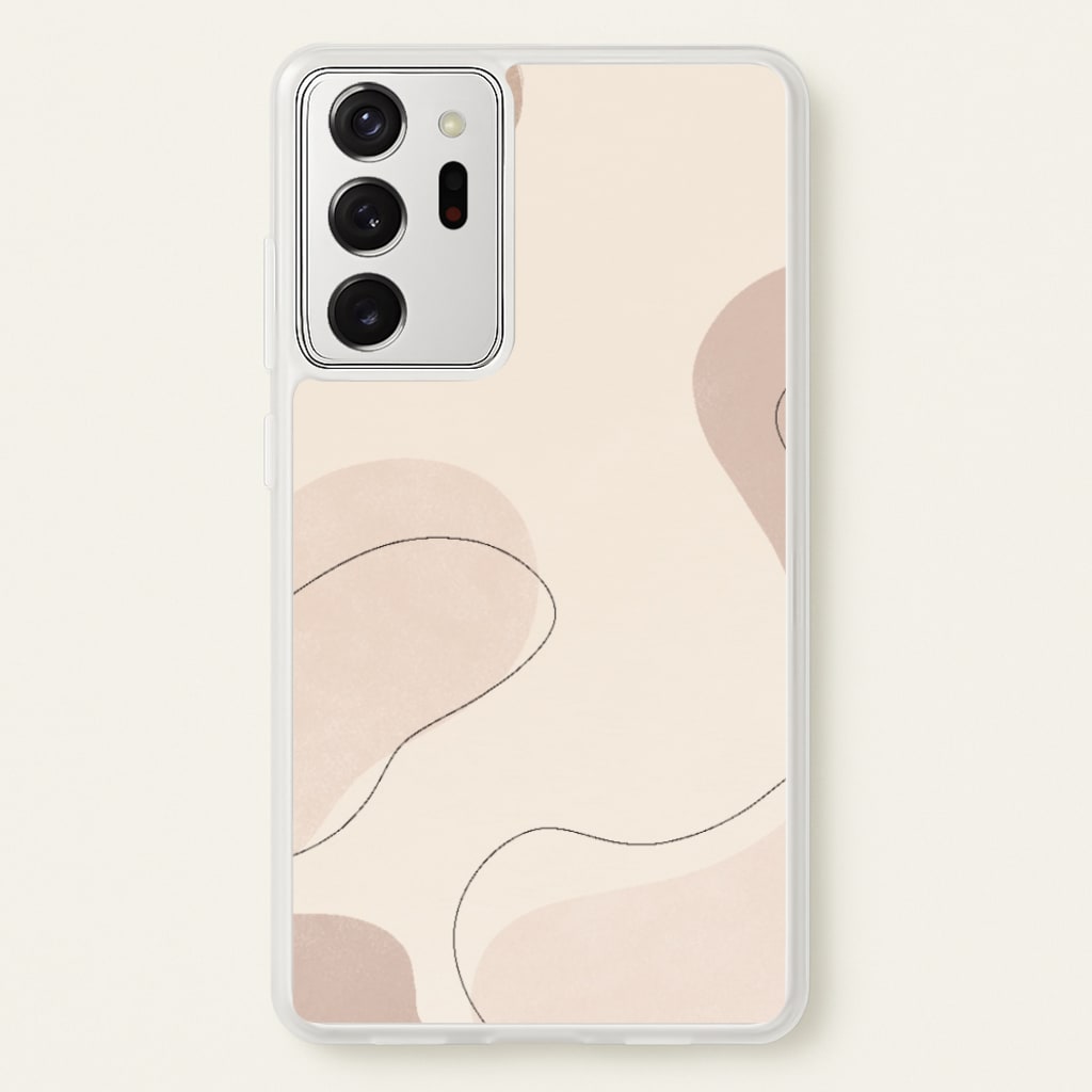 Abstract Beige - Patterns Phone Case for Galaxy Note 20 Ultra