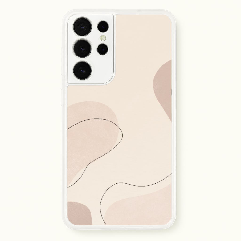 Abstract Beige - Patterns Phone Case for Galaxy S21 Ultra