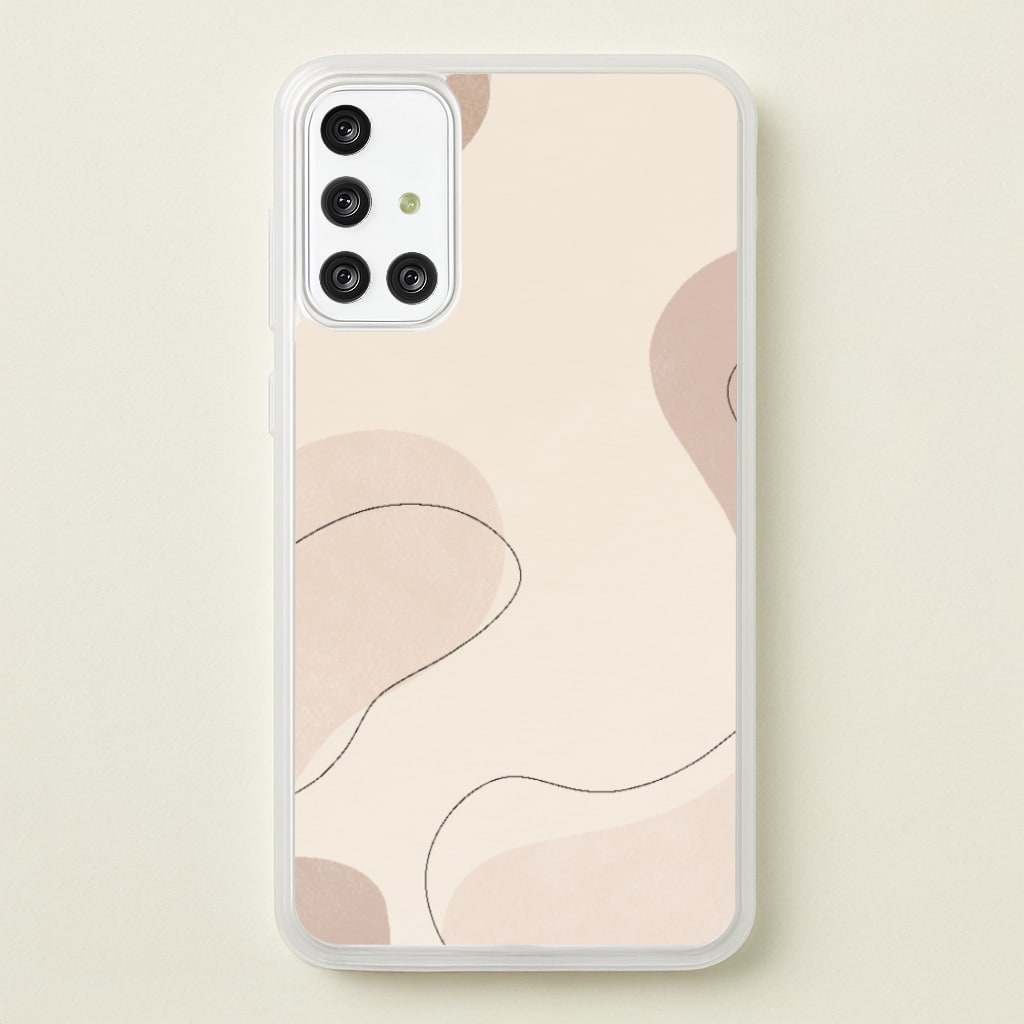 Abstract Beige - Patterns Phone Case for Galaxy A71