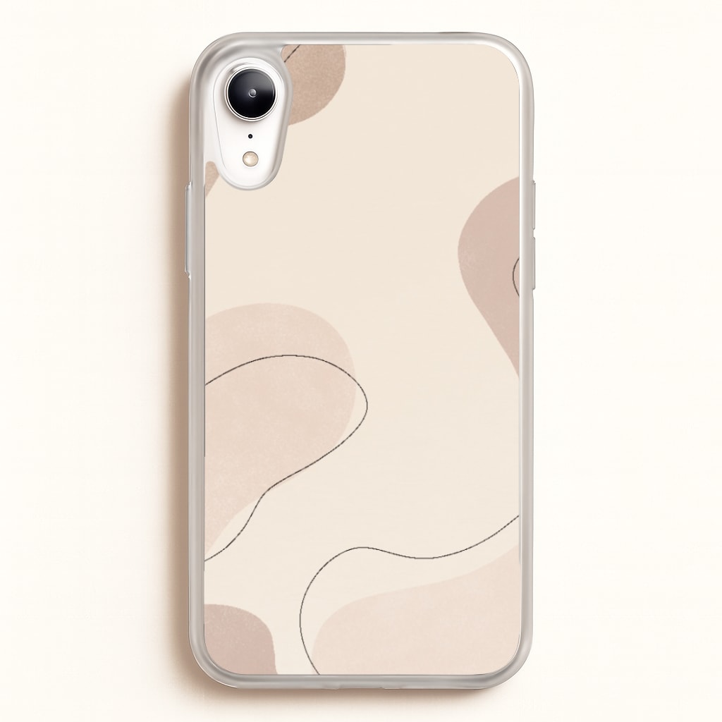 Abstract Beige - Patterns Phone Case for iPhone XR