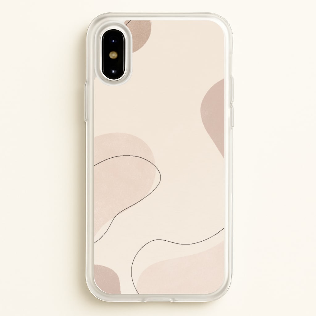 Abstract Beige - Patterns Phone Case for iPhone X / XS
