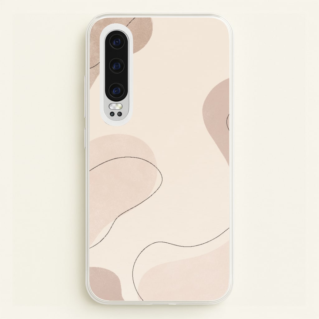 Abstract Beige - Patterns Phone Case for Huawei P30