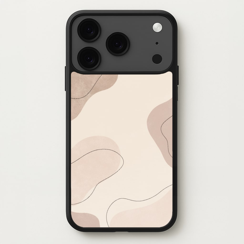 Abstract Beige Phone Case for iPhone 17 Pro Max