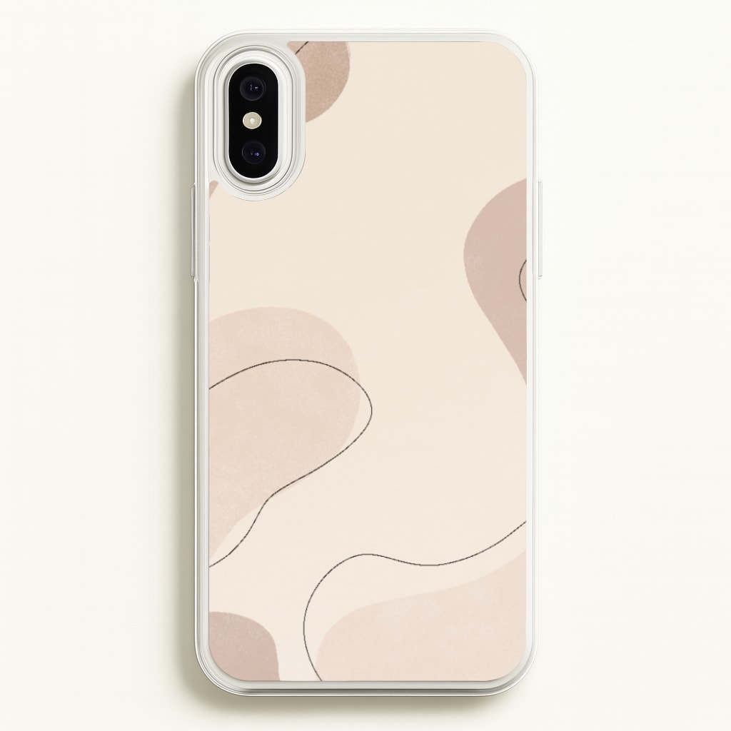 Abstract Beige - Patterns Phone Case for iPhone XS Max