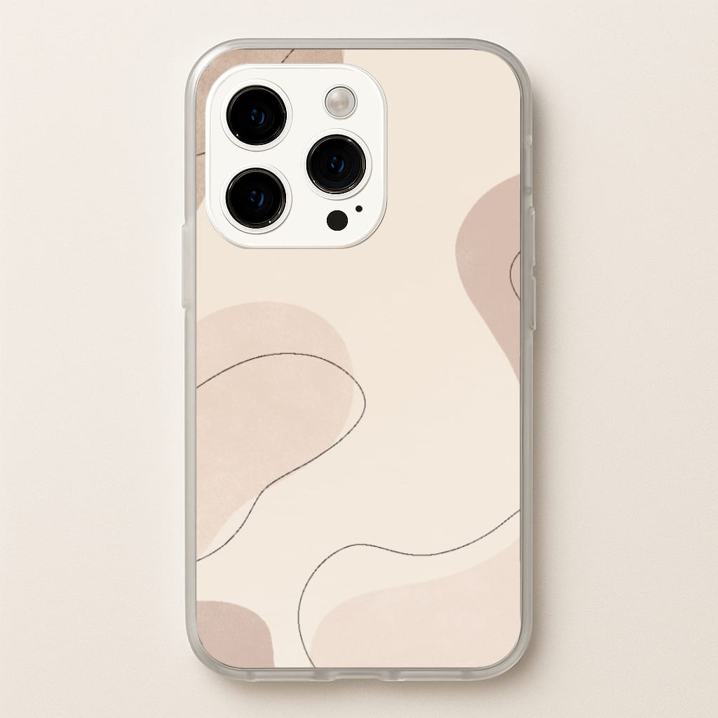 Abstract Beige - Patterns Phone Case for iPhone 14 Pro