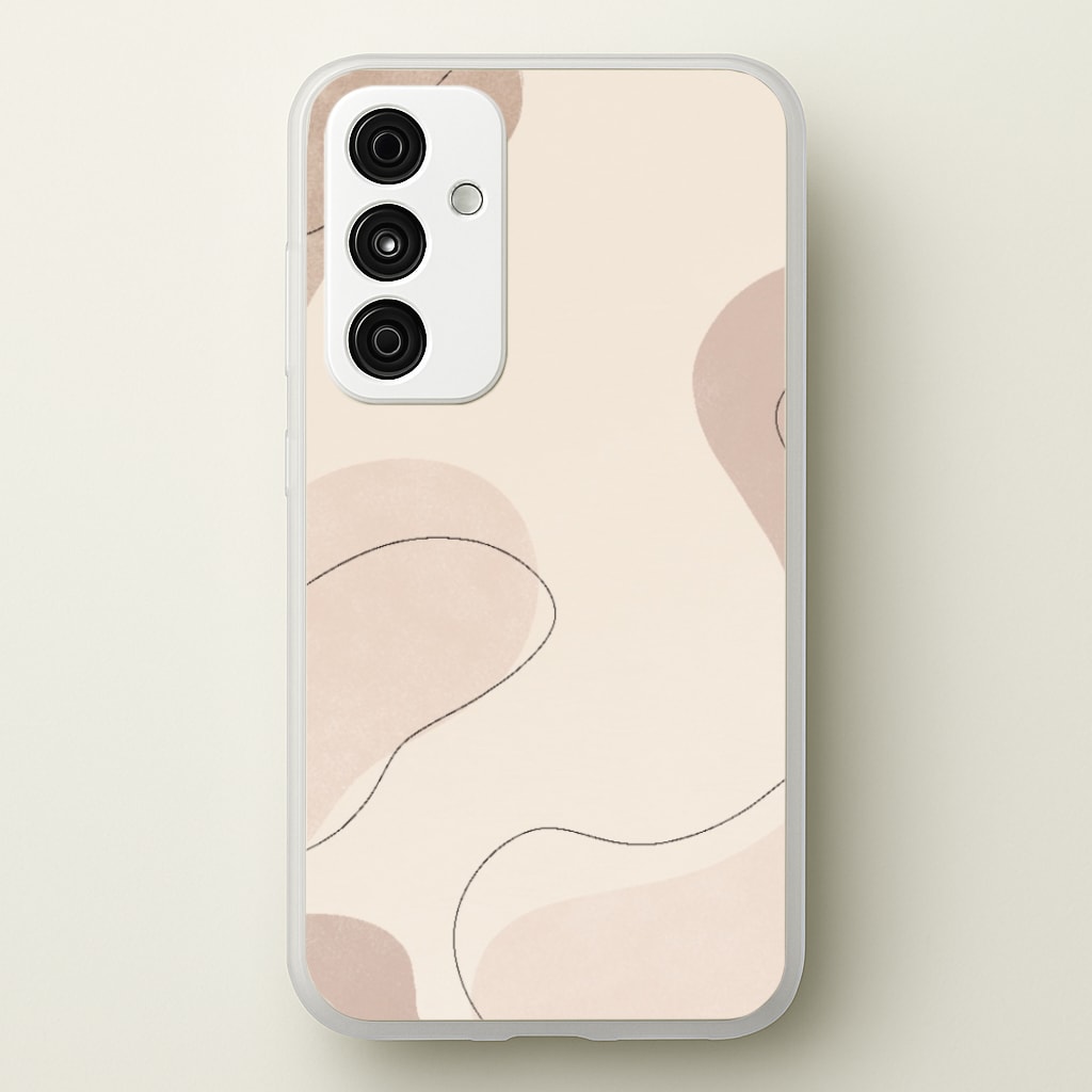 Abstract Beige - Patterns Phone Case for Galaxy A55