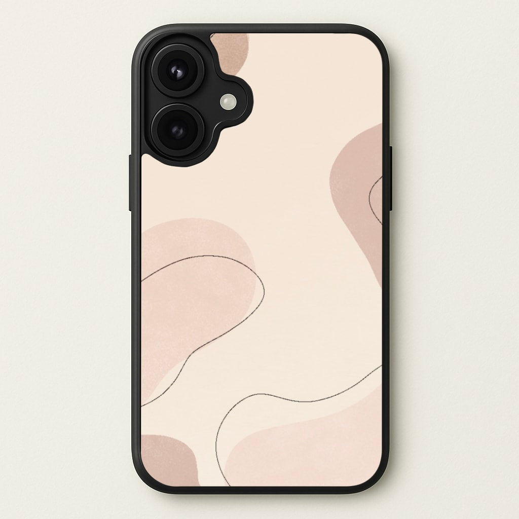Abstract Beige Phone Case for iPhone 17