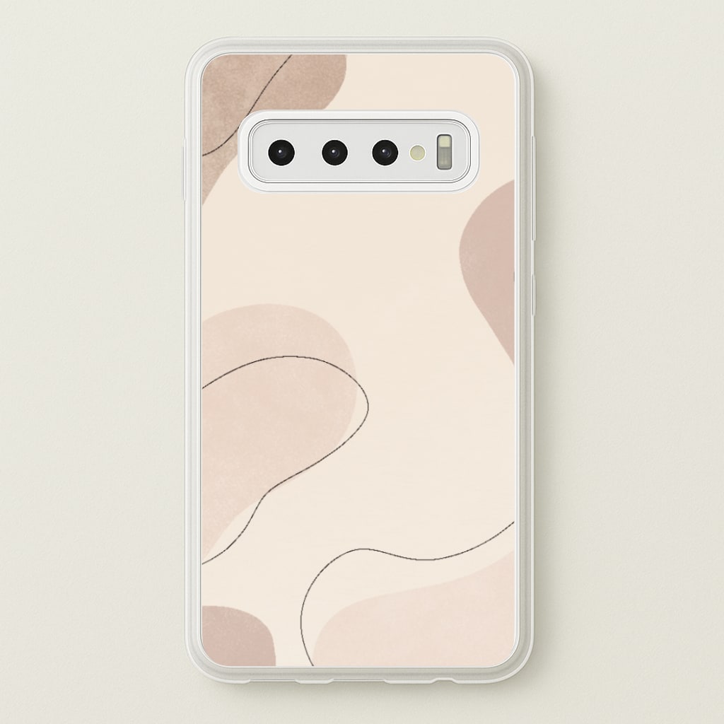 Abstract Beige - Patterns Phone Case for Galaxy S10 Plus