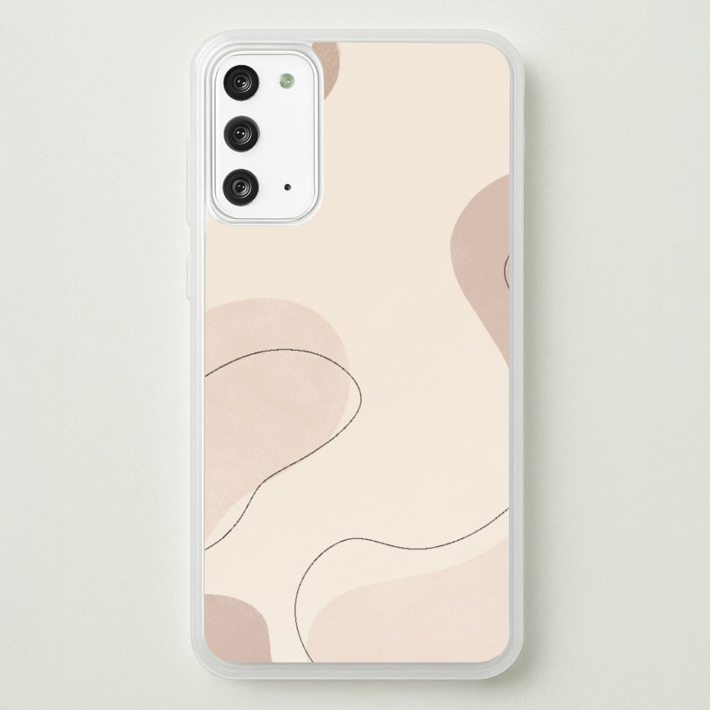 Abstract Beige - Patterns Phone Case for Galaxy Note 20