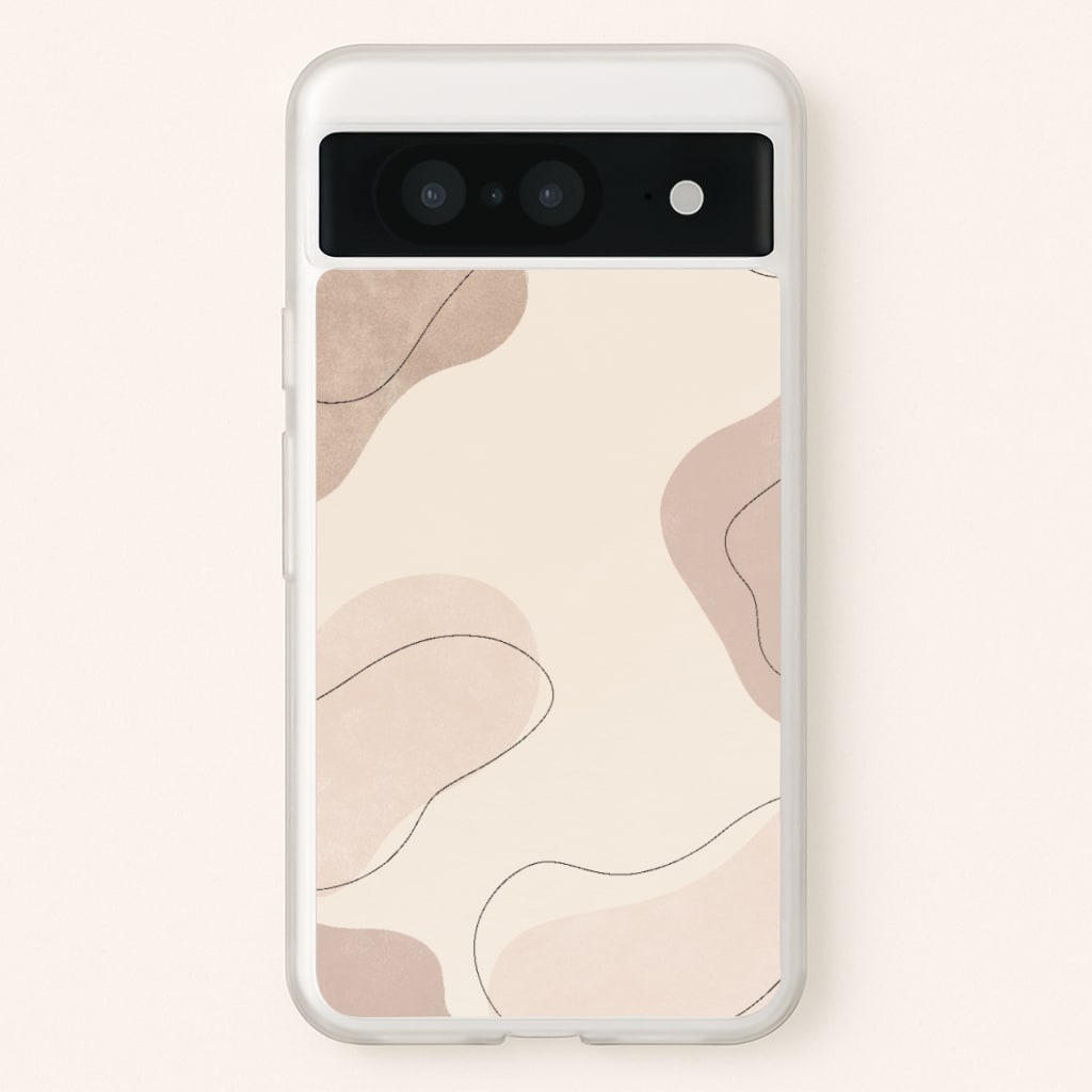 Abstract Beige - Patterns Phone Case for Google Pixel 8