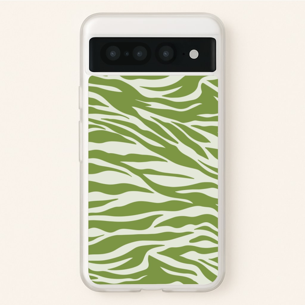 Abstract Green Print - Abstract Phone Case for Google Pixel 7 Pro