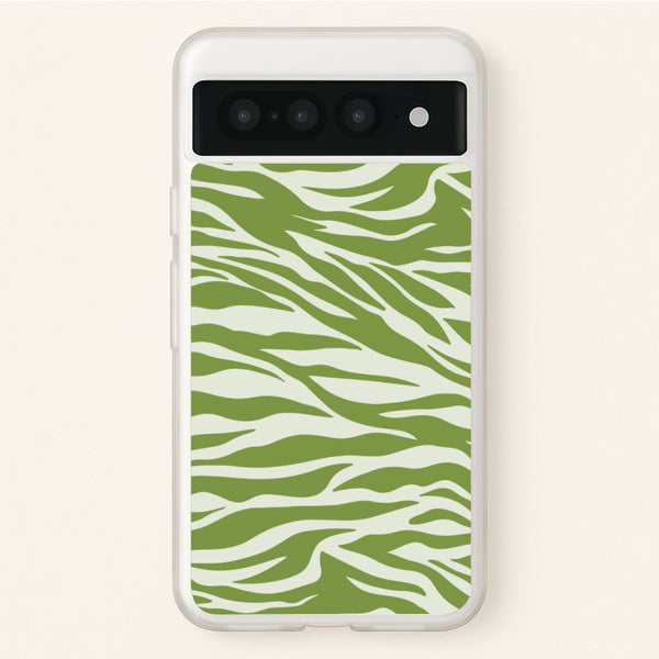 Abstract Green Print - Abstract Phone Case for Google Pixel 7 Pro