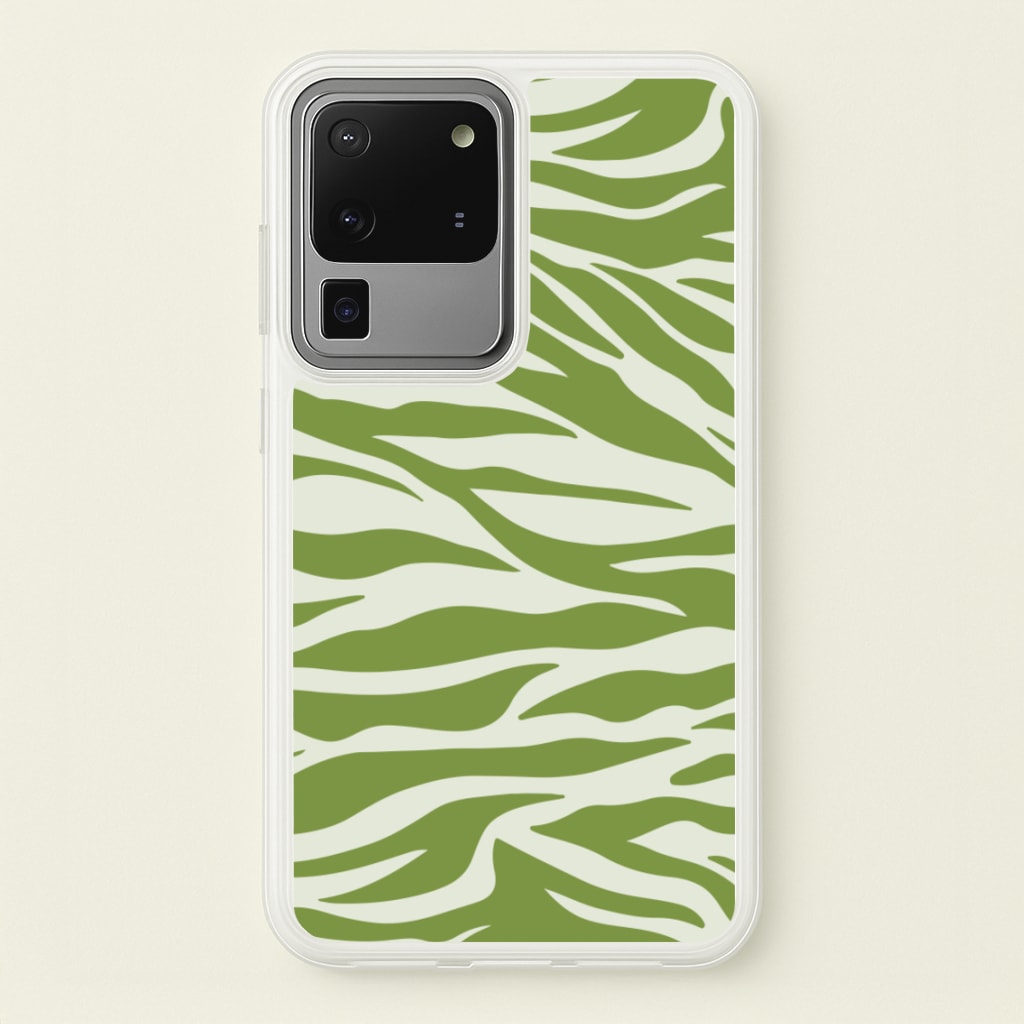 Abstract Green Print - Abstract Phone Case for Galaxy S20 Ultra