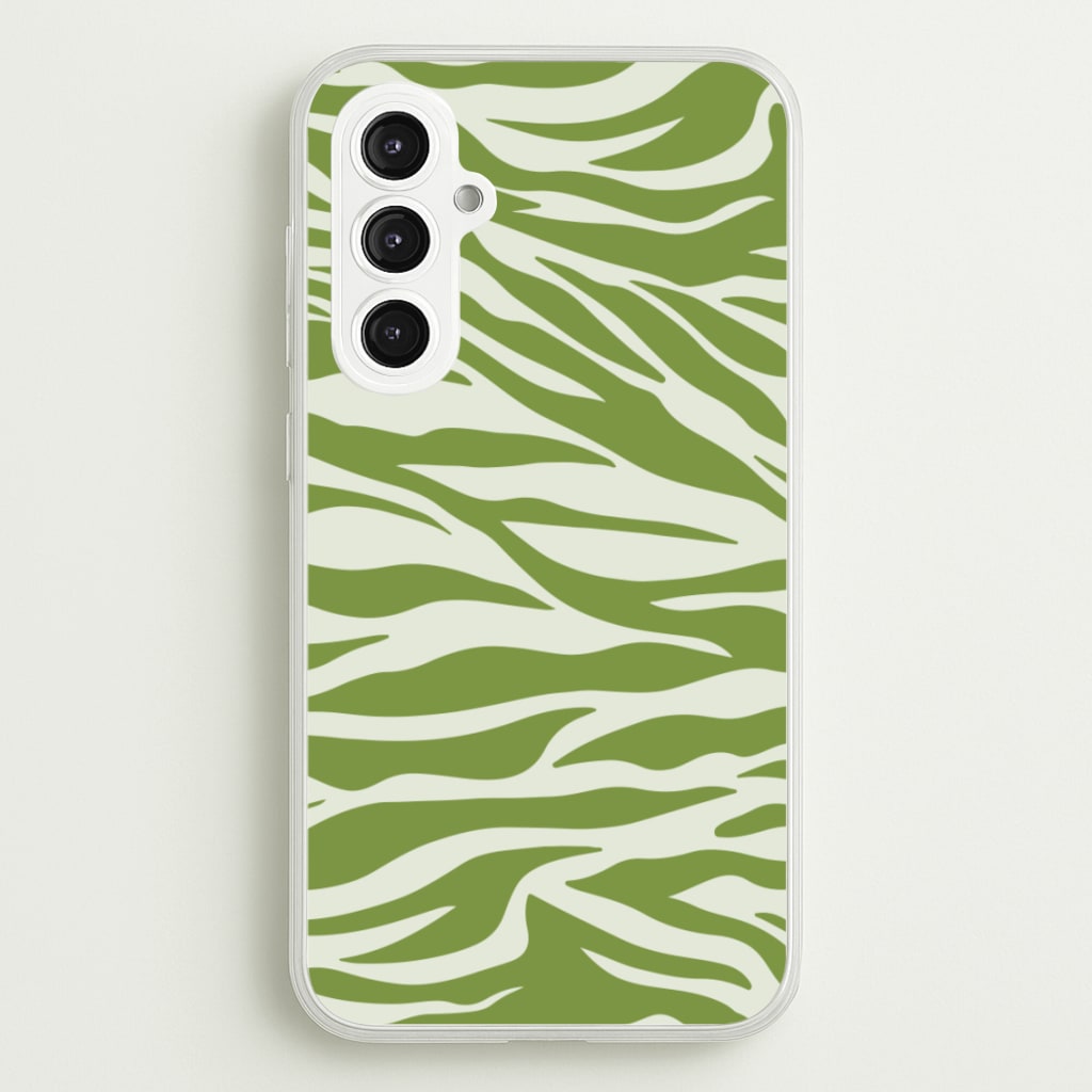Abstract Green Print - Abstract Phone Case for Galaxy S23FE