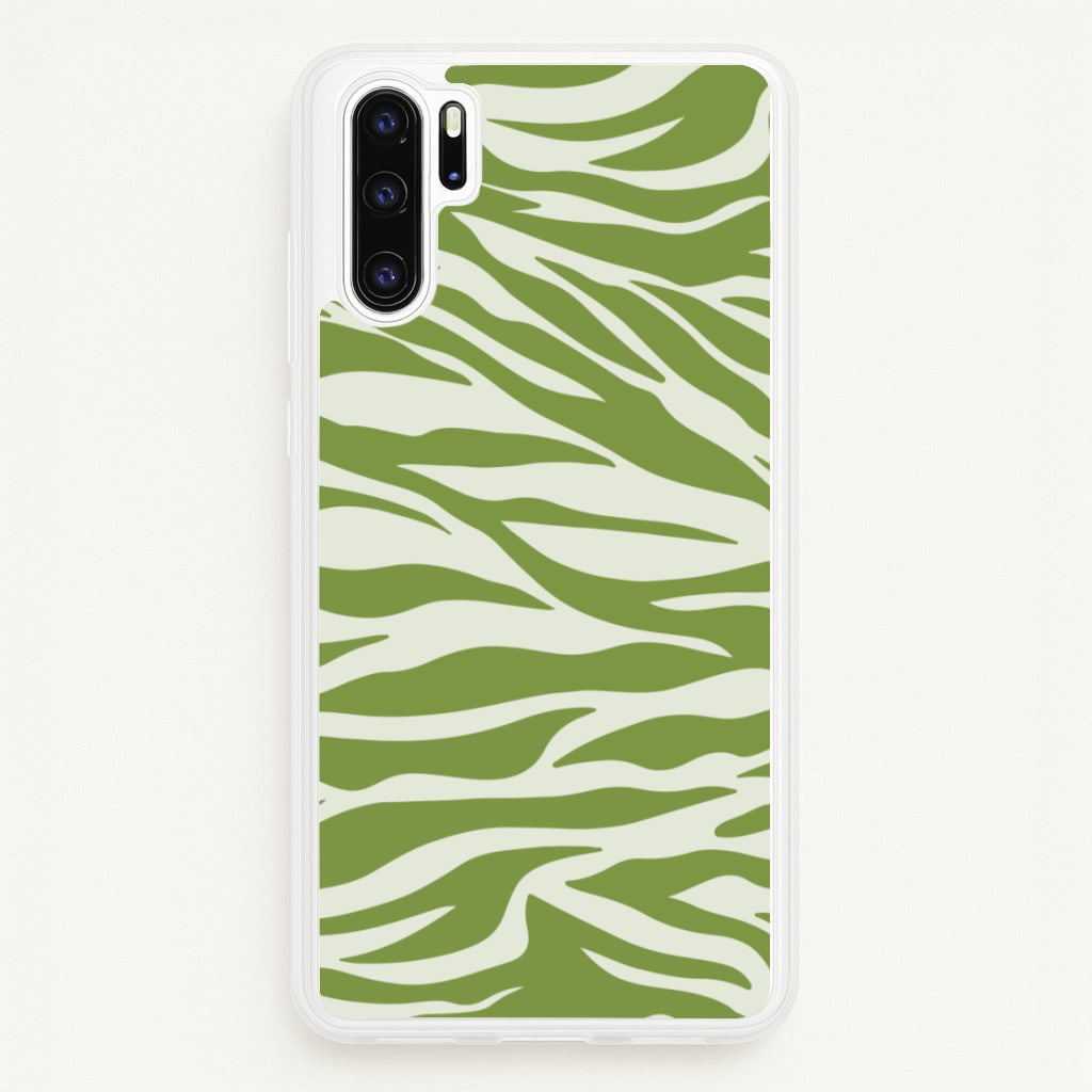 Abstract Green Print - Abstract Phone Case for Huawei P30 Pro