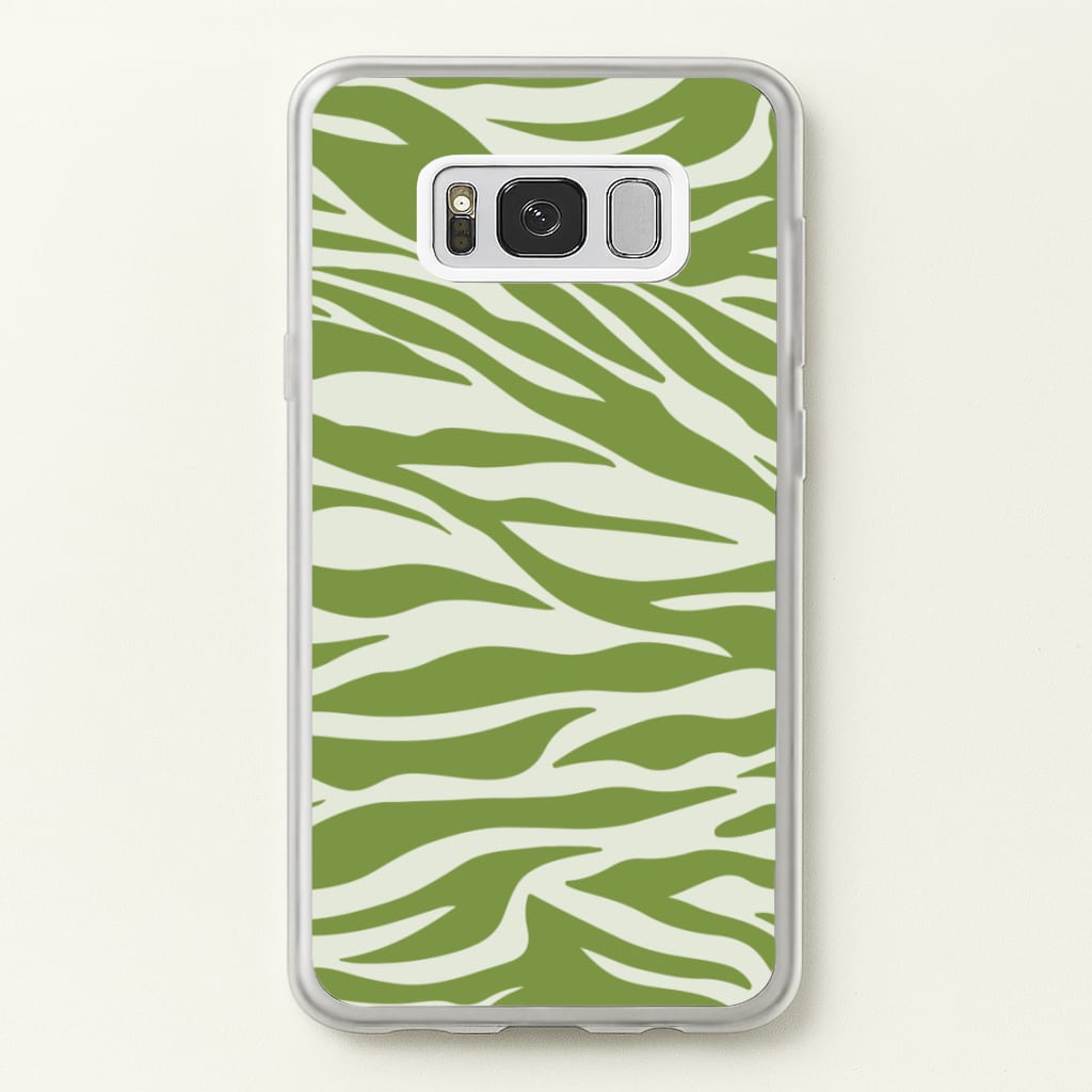 Abstract Green Print - Abstract Phone Case for Galaxy S8 Plus