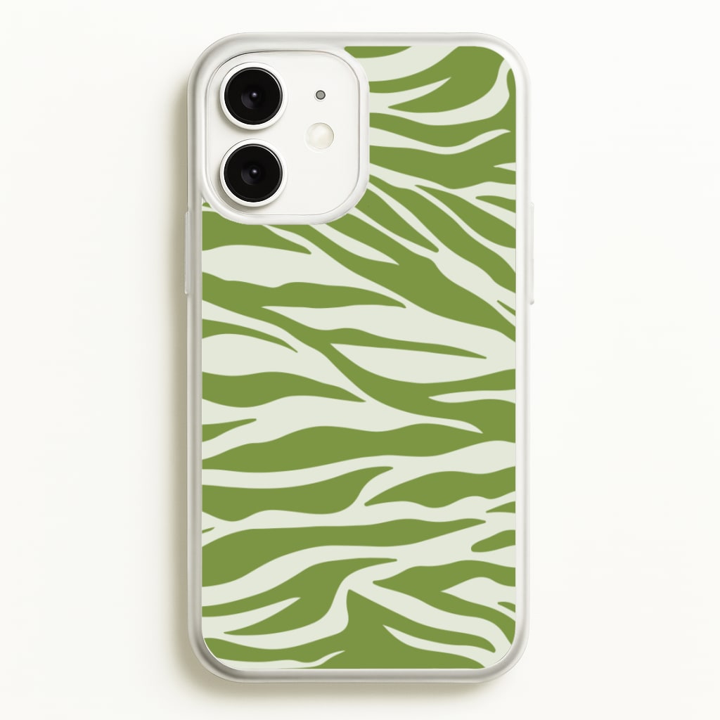 Abstract Green Print - Abstract Phone Case for iPhone 11