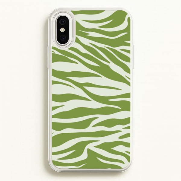 Abstract Green Print - Abstract Phone Case for iPhone XS Max