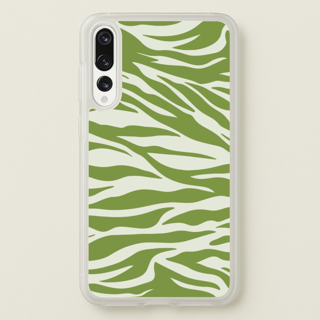 Abstract Green Print - Abstract Phone Case for Huawei P20 Pro